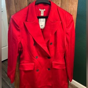 Brand New bright red blazer dress from H&M